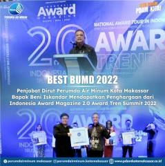 Beni Iskandar Sabet Penghargaan Nasional Best BUMD 2022